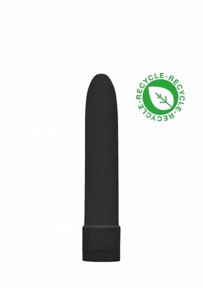 Natural Pleasure экологичный вибромассажер из пластика на био-основе, 14х2.8 см (чёрный) Shotsmedia (Черный) 