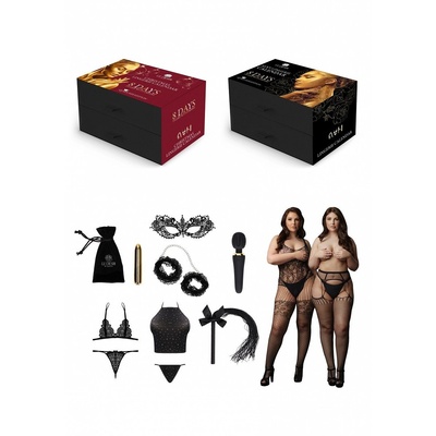 Le Desir Sexy Lingerie Calender подарочный набор календарь с секс игрушками и комплектами эротического белья, Queen Size (р. 52-58) Shotsmedia (Черный) 