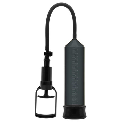 Erozon Penis Pump вакуумная помпа для члена с насосом в виде поршня, 24.5х6.3 см (чёрный) (Черный) 