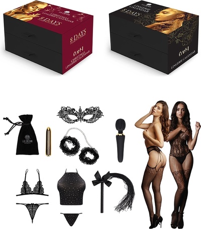 Le Desir Sexy Lingerie Calender подарочный набор календарь с секс игрушками и комплектами эротического белья, OS Shotsmedia (Черный) 
