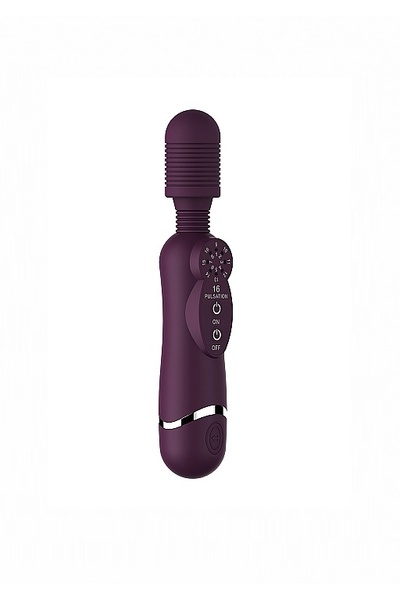 Shots Toys Silicone Massage Wand универсальный массажер, 20х3.5 см (фиолетовый) Shotsmedia 