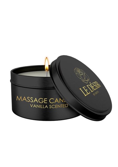 Massage Candle Vanilla Scented - Ароматизировання массажная свеча, 100 г (ваниль) Shots 