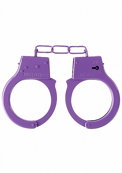 Ouch! Beginner's Handcuffs металлические наручники для новичков, 28.5х6.4 см (фиолетовый) Shotsmedia 