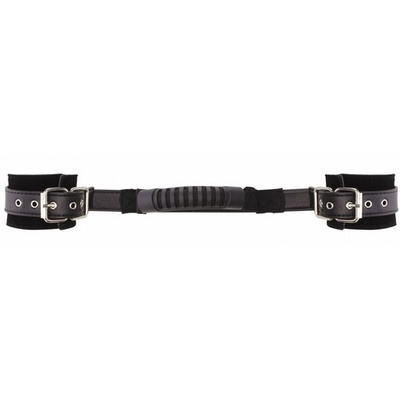 Ouch! Adjustable Leather Handcuffs наручники (оковы, фиксаторы), 50х8 см (чёрный) Shotsmedia (Черный) 