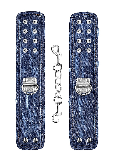 Ouch! Roughend Denim Style джинсовые наручники, 26х5.5 см (голубой) Shotsmedia 