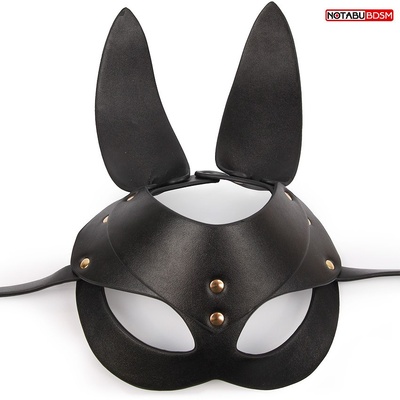NoTabu - БДСМ-маска зайчика с длинными ушами (Черный) 