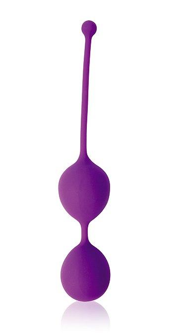 Двойной вагинальный шарик Cosmo, 3 см (фиолетовый) 