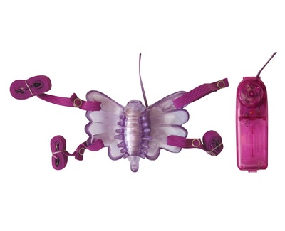Клиторальная вибробабочка Erowoman-Eroman, 7 см (Фиолетовый) 