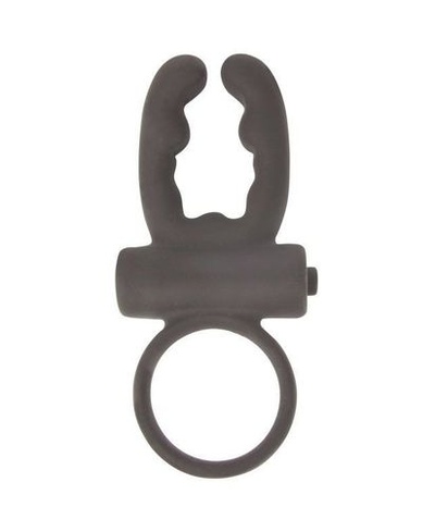 Стимулирующее эрекционное кольцо с вибрацией Sex Expert, 3.5 см (чёрный) (Черный) 