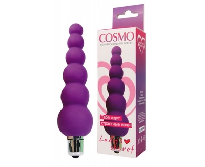 Рельефный вибратор от Cosmo, 12 см (Фиолетовый) 
