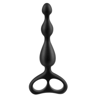 Анальный стимулятор ёлочка от Sex Expert, 12.5 см (чёрный) (Черный) 