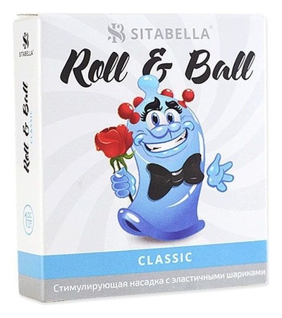 Sitabella Roll & Ball Классика - Стимулирующая насадка-презерватив (1 шт) НАСАДКИ SITABELLA (Прозрачный) 