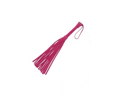 Яркая плеть из натуральной велюровой кожи Sitabella от СК-Визит, 40 см (Розовый) 