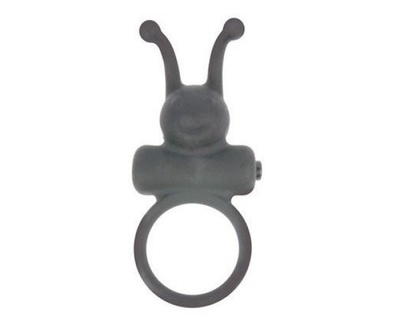 Стимулирующее эрекционное кольцо с вибрацией Sex Expert, 3 см (чёрный) (Черный) 