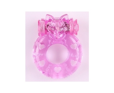 Эрекционное кольцо Задорный кролик (розовый) White Label 
