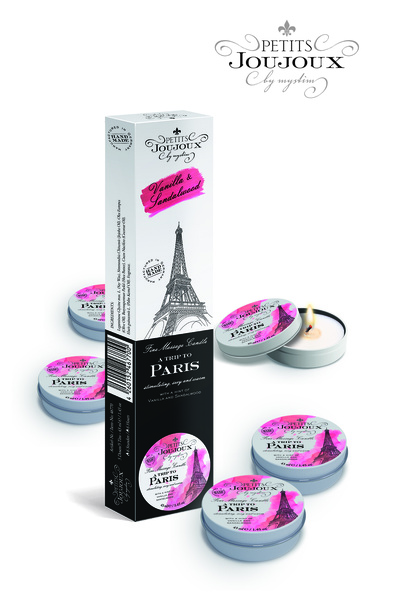 Набор массажных свечей Petits Joujoux Paris Refill от Mystim 5 свечей 33 гр (ваниль и сандаловое дерево) (Розовый) 