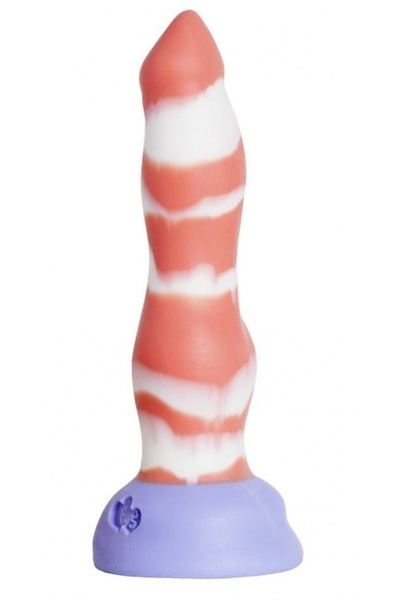 Большой фаллоимитатор Лис large- Erasexa, 26 см (бело-розовый) (Мульти) 