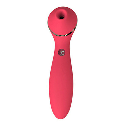 Kiss Toy Polly Plus - стимулятор клитора с вибрацией и нагревом, 16.8х4.8 см. (красный) 