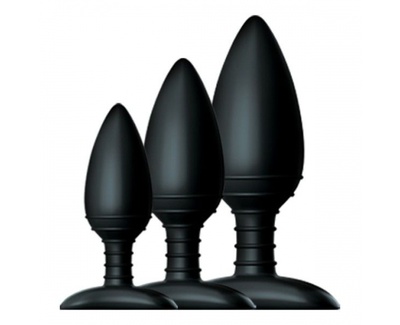Набор из трех анальных пробок Nexus Butt Plug Trio (чёрный) (Черный) 
