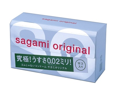 Презервативы полиуретановые Sagami №12 Original 0,02 (Прозрачный) 