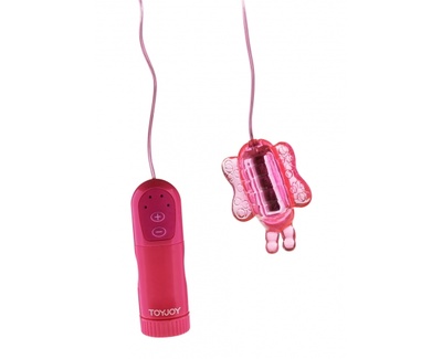 Вибростимулятор клитора Вuzz Buzz Butterfly Massager Toy Joy (Розовый) 