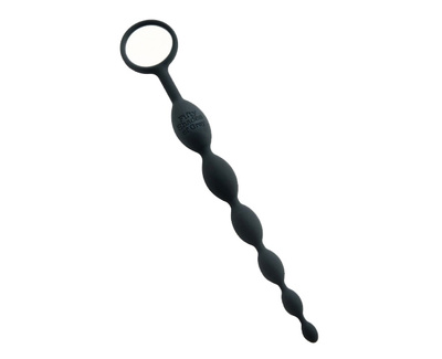 Анальная цепочка FSoG Silicone Anal Beads, 25 см (чёрный) Fifty Shades of Grey (Черный) 