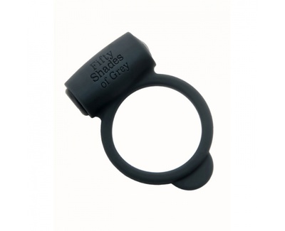 Вибрирующее кольцо для эрекции FSoG Vibrating Love Ring (чёрный) Fifty Shades of Grey (Черный) 