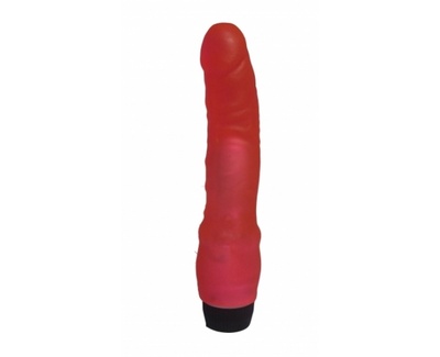 Гелевый ламинированный вибратор - 19,3 см (розовый) А-Полимер 
