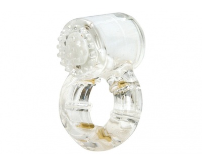 Кольцо для эрекции с вибрацией Climax® Gems™ Quartz Ring (прозрачный) Topco Sales 