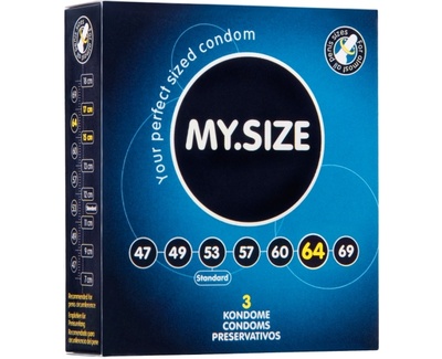 Презервативы MY.SIZE 6.4 см - 3 шт R&S Consumer goods GmbH 