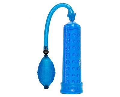 Помпа для члена Power massage pump W.Sleeve, 20 см (голубой) Toy Joy 