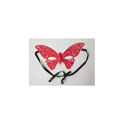 Маска бабочка красная 22.5 см White Label (Красный) 