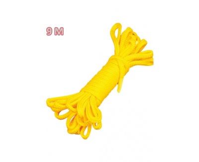 Нежная верёвка для связывания, 9м. (желтый) СК-Визит 