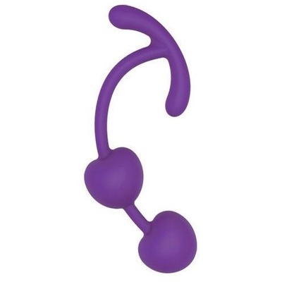 Шарики вагинальные с удобной ручкой у основания (фиолетовый) SWEET TOYS 