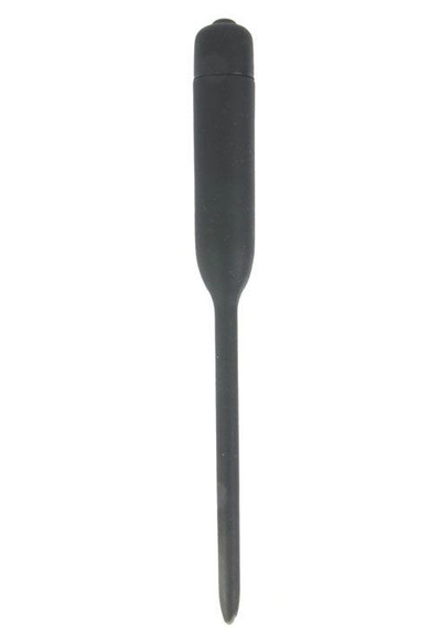 Стимулятор для уретры с вибрацией от Sex Expert, 11.2х0.75 см (Черный) 