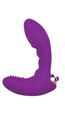 Мини вибромассажер со съемной вибропулей Sweet Toys 9 см (фиолетовый) 