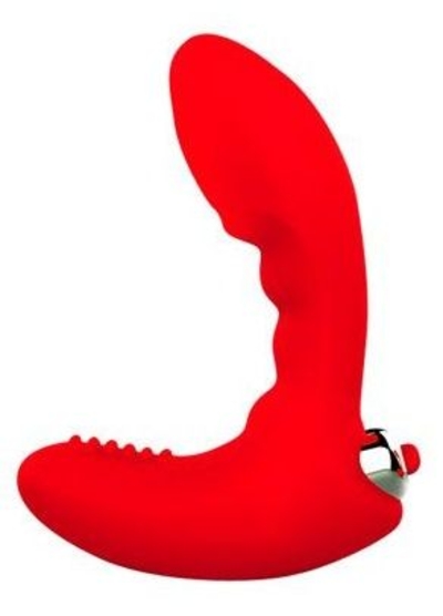 Мини вибромассажер со съемной вибропулей Sweet Toys 9 см (красный) 
