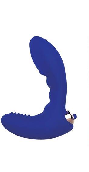 Мини вибромассажер со съемной вибропулей Sweet Toys 9 см (синий) 