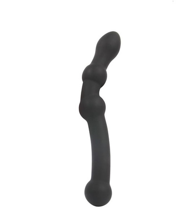 Изогнутый анальный стимулятор от Sex Expert, 22.5 см (чёрный) (Черный) 