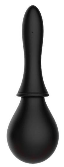 Анальный душ с гладким наконечником 13.5 см (чёрный) SEX EXPERT (Черный) 