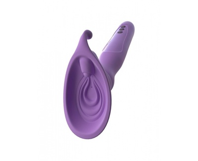 Женская помпа с вибрацией Fantasy For Her - Vibrating Roto Suck-Her (фиолетовый) PipeDream 