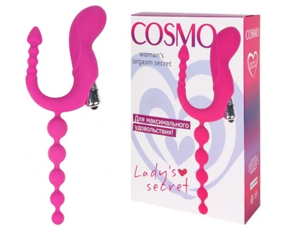 Оригинальный вибратор для девушек Cosmo 12 см. (Розовый) 