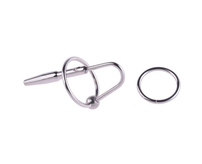 Стимулятор для уретры с кольцами от Notabu, 8.7 см (Серебристый) 