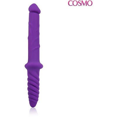 Двухсторонний фаллоимтатор Cosmo 23 см (Фиолетовый) 