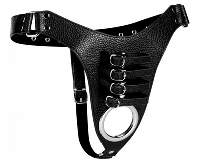 Мужской пояс верности с ремешками STRICT Harness от Tom Of Finland Tom of Finland (XR Brands) (Черный) 