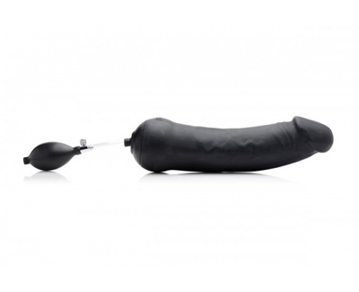 Tom of Finland Toms Inflatable Silicone Dildo - фаллоимитатор c функцией расширения, 32.4х7.6 см (чёрный) Tom of Finland (XR Brands) (Черный) 