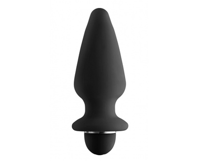 Увеличенная анальная пробка с вибрацией Tom of Finland - 5X Silicone Anal Plug 17.7 см (чёрный) Tom of Finland (XR Brands) (Черный) 