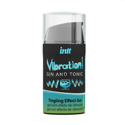 Жидкий вибратор Intt Vibration Джин & Тоник, 15 мл (Зеленый) 