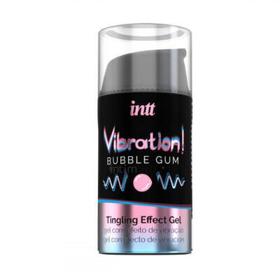 Жидкий вибратор Intt Vibration Bubble Gum, 15 мл (Розовый) 