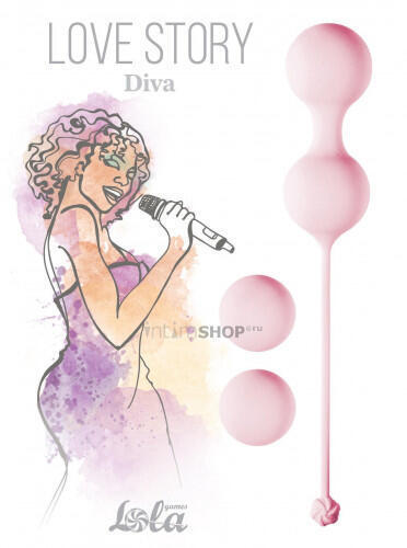 Набор вагинальных шариков Lola Games Love Story Diva, розовый 
